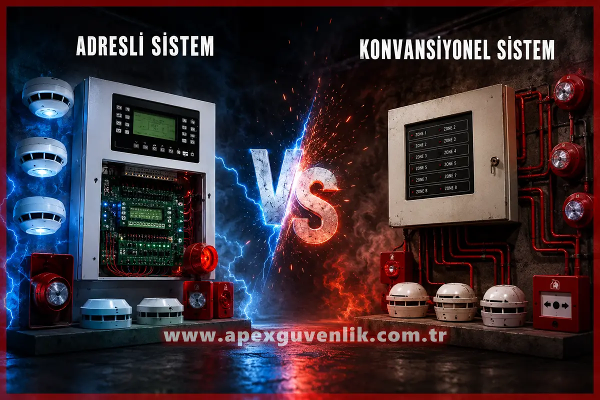 Adresli ve Konvansiyonel Yangın Güvenlik Sistemleri Karşılaştırması