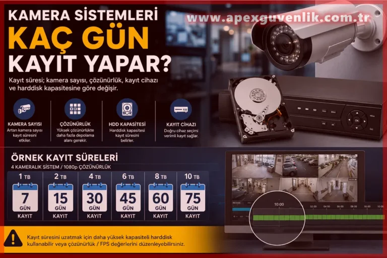 Kamera Sistemleri Kaç Gün Kayıt Yapar